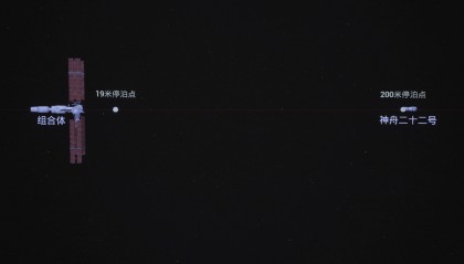 神舟二十二号飞船与空间站组合体完成自主快速交会对接