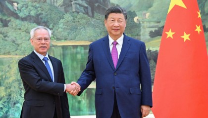 习近平会见澳门特别行政区候任行政长官岑浩辉