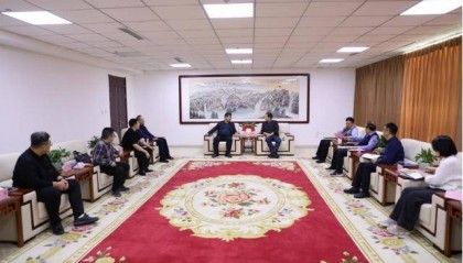 山东省人民政府驻新疆办事处与青岛市交通科学研究院座谈交流