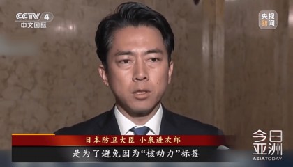 日本防卫大臣：政府应将“无核三原则”作为政策方针予以坚持