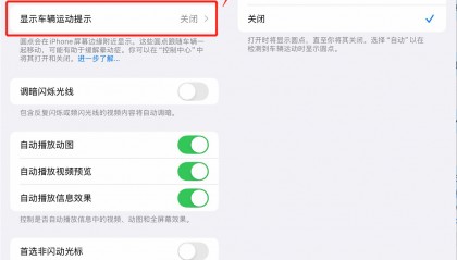 苹果回应iPhone防晕车功能：确有此功能