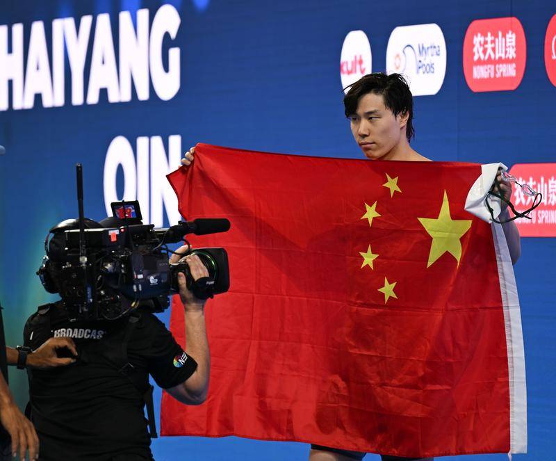 世锦赛中国游泳队共获27.2万美元奖金 覃海洋位列第一