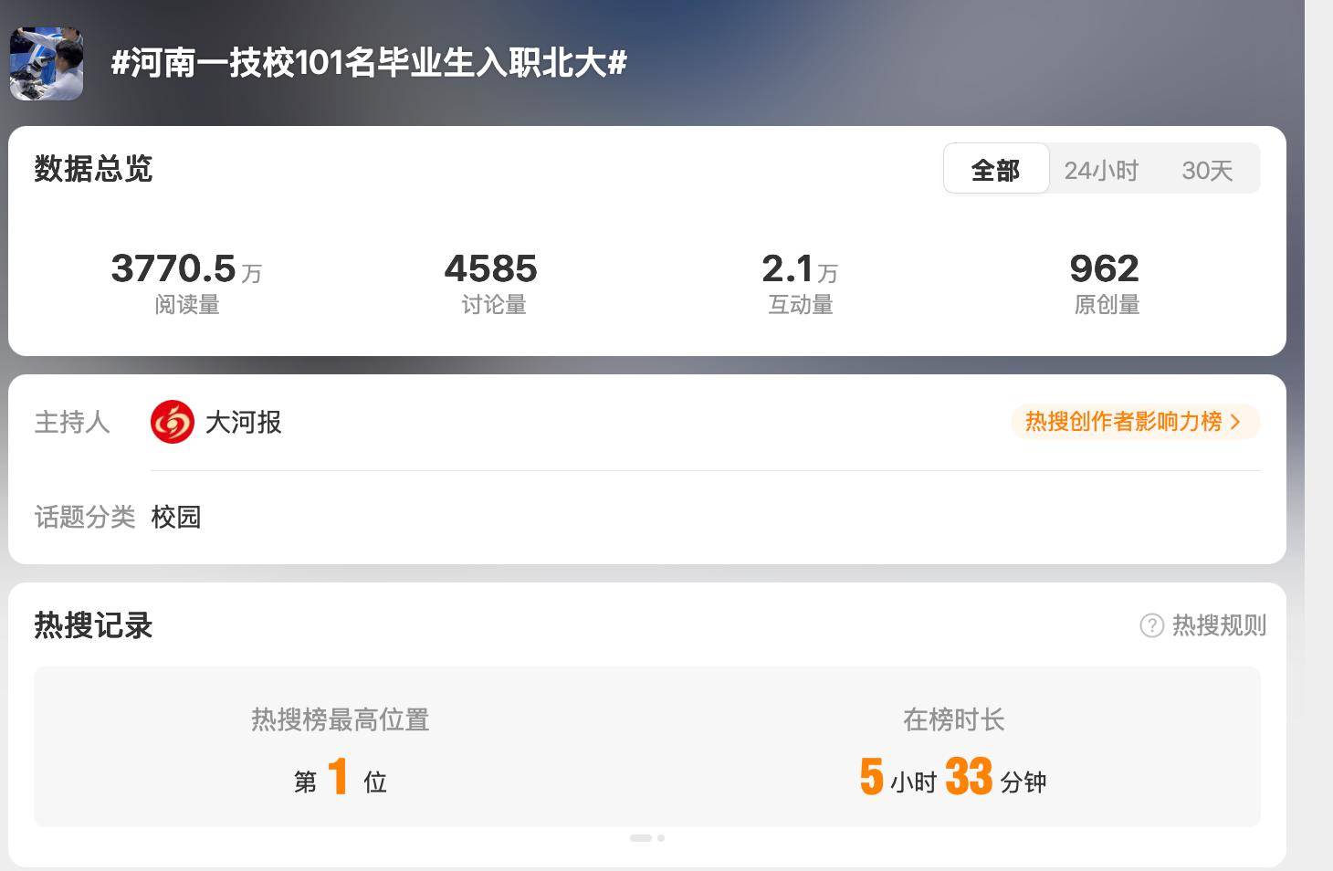 河南一技校101名毕业生入职北大，所涉专业系全国唯一，该校曾入职北大的毕业生：有和北大人才中心签约的，也有劳务派遣